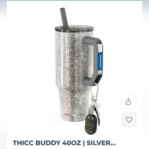 New Frost Buddy Frostbuddy 40oz Silver Sleigh Thicc Buddy Chapstick/Key holder